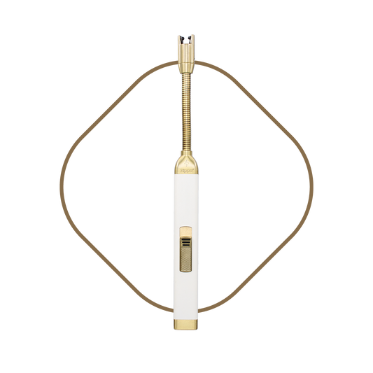 Cream & Gold Rechargeable USB Candle Lighter
