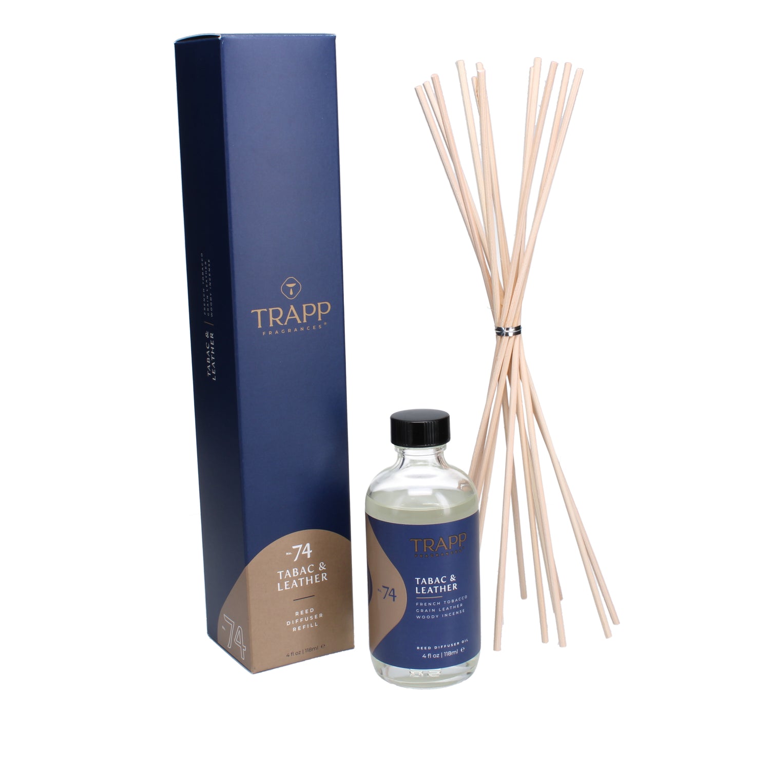 No. 74 Tabac & Leather 4 oz. Reed Diffuser Refill Image 2
