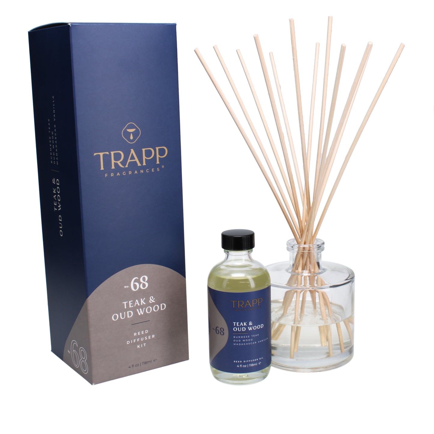 No. 68 Teak & Oud Wood 4 oz. Reed Diffuser Kit Image 2